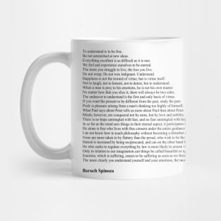 Baruch Spinoza Quotes Mug